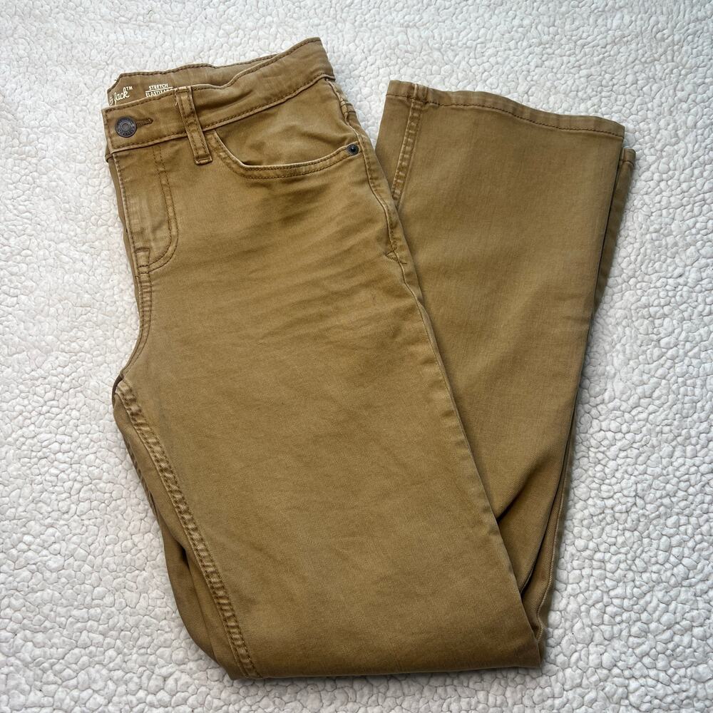 Cat and Jack Stretch Straight Leg Tan Jeans Boys 14